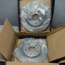 Anpulsero Brake Pads And Rotors Kit Rear Compatible with 2012-2020 Dodge Grand Caravan, Dodge Journey, Automotive Replacement Brake Kits 53069 D1596-8811 Drilled And Slotted Rotors 328mm(12.9in)