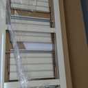 GameGem 4 Step Ladder, Aluminum Folding Step Stool with Anti-Slip Sturdy and Wide Pedal, Lightweight Portable Stepladder for Home and Kitchen Use Space Saving, 330 lbs, Chocolate White