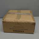 FANDBO Motion Sensor Outdoor Ceiling Light with Remote, Dusk to Dawn Flush Mount Porch Light with 4 Modes, Close to Ceiling Light Fixture 2 LED Bulbs Included for Patio/Garage/Hallway