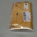 Men's Long Sleeve Dress Shirts Regular Fit and Wrinkle Free Stretch Buttown Down Shirt with Pocket (Yellow, M)