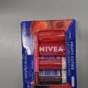 NIVEA Lip Care, Fruity Tinted Lip Balm Variety Pack, Cherry, Strawberry, Blackberry and Watermelon Flavors, Mothers Day Gifts, 0.17 Oz Stick, Pack of 4