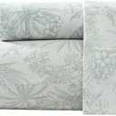 Tommy Bahama - Queen Size Sheets Set, Crisp & Tailored Cooling Sheets with a Smooth Cotton Percale Lightweight Feel - Bed Sheets with Matching Pillowcases & Fitted Sheet (Pen and Ink Palm Green)