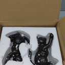 Denique Cat Decorative Bookends, Cute Book Ends to Hold Books, Bookends for Shelves, Unique Cast Iron Book Stopper for Heavy Books, Cat Office Decor, 1 Pair/2 PCS