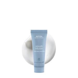Aveda Smooth Infusion Style-Prep Smoother | Leave-In Anti-Frizz Serum | 72-Hour Frizz Defense & Frizz Control | Heat Protectant | 98% Naturally Derived* (0.85 Fl Oz (Pack of 1))