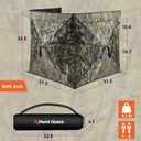 Hunting Blind for Turkey, 3-Panel See-Through Turkey Blind, Full 360 Visibility Pop Up Ground Blind (
‎23.8 x 5 x 4.6 inches)