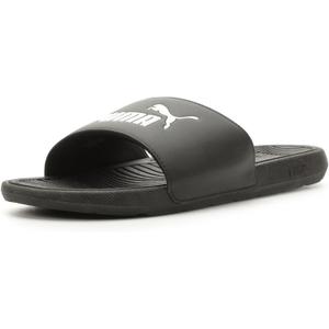 PUMA Men's Cool Cat 2.0 Slide Sandals (Black/White)