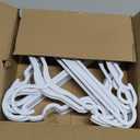 VILICK Plastic Kids Hangers - 30 Pack Non-Slip Baby Clothes Hangers for Closet, Toddler & Newborn Clothing Pants, Skirts, Coats (White)