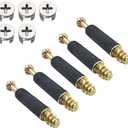 50 Sets Furniture Connecting Cam Lock Fittings with Dowel Cam Lock Connectors Furniture Fastener Screws Nut for Wardrobe and Cabinet