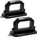 Front Tow Hooks, D-Ring Shackle Compatible with RAM 2500 3500 2WD & 4WD (2003 2004 2005 2006 2007 2008 2009 2010 201 2012 2013 2014 2015 2016 2017 2018)​ (Black)