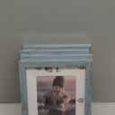 KINLINK 5x7 Picture Frame Turmaline Blue Set of 4, Wooden Photo Frames Matted 4x6 with Plexiglass for 4x6 with Mat or 5x7 without Mat for Table and Wall Display