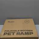 2026 Upgraded Dog Ramp for Couch, Foldable Small Dog Ramp for Sofa, 4 Adjustable Height from 13'' to 21", Portable Stable Pet Step with Non-Slip Pad, Pet Ramps Use for Couch Stairs, Walnut