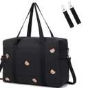 Diaper Bag Tote with Insulated Pockets and Stroller Hooks for Travel (Black, Large)