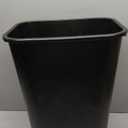 Rubbermaid Commercial Wastebasket Trash Container, 41QT/10.25 GAL, Plastic, Black, Stackable Trash Can for Bedroom/Bathroom/Office, Fits Under Desk/Sink/Cabinet