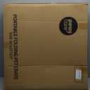 Pettycare 36 Inch Collapsible Dog Crate for Large Dogs, 4-Door Foldable Soft Dog Kennel with Chew Proof Mesh Windows, Indoor & Outdoor Travel Dog Crate, Beige