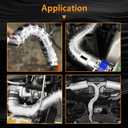 304 Stainless Steel Pie Cuts, 1.75'' Polished Exhaust Cutout Laser Cut and Deburred for Custom Exhaust System 5 Pcs