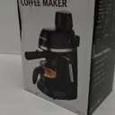Coffee Machine, 3.5 Bar Espresso Cappuccino Machine with Milk Frother, 1-4 Cup Portable Coffee Maker for Latte, Cappuccino, 800W, Black
