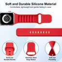 8 Pack Sport Band Compatible with Apple Watch Bands Women Men 38mm/40mm/41mm/42mm(series 11 10),Silicone Waterproof Strap for iWatch Apple Watch Series11 10 9 8 7 6 5 4 3 2 1 SE Ultra