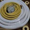 33FT Mini Split Line Set 1/4*3/8 OD HVAC Copper Tube Pipe Extension,3/8 Thickened PE Insulation Coil Air Conditioner Twin Copper Line Heating Equipment Hose with Flared Nuts (33FT (1/4+3/8) with wire)