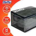 Hefty Large Flexible Tote with Breathable Mesh, Double Zipper, 2 Handles Ideal for Moving or Clothes & Apparel Storage, Alternative to Plastic Bin, Organizer or Container 2 Pack