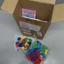 Pasimy 240 Pcs Valentine's Day Stationery Gifts for Kids, Valentines Popcorn Boxes Valentines Gift Tag Heart Shape Pencil Sharpener Eraser Pencil Sticker Stamp for Classroom Exchange Gift Prize Supply