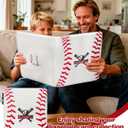 Baseball Card Binder - 9 Pocket Sports Card Binder Holds Gifts, Side Loading Baseball Cards Holders Organizer, Trading Cards Binders with Transparent Sleeves for 3"x4" Toploaders