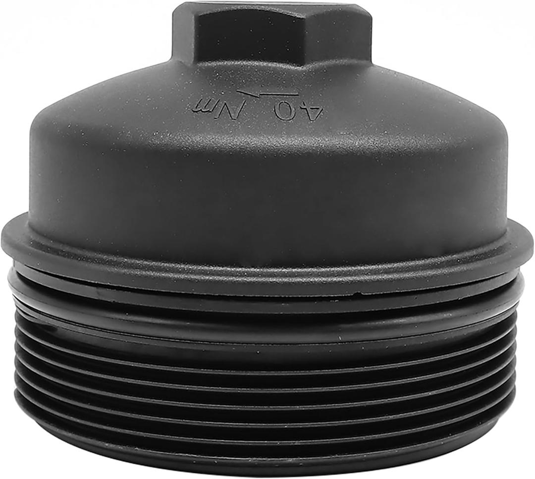 904-204 EC781 FL2016 Oil Filter Cap Compatible with Ford 2003-2007 6.0L 2008-2010 6.4L Powerstroke F250 F350 F450 F550 Super Duty E-350 Club Wagon Excursion Relpaces 1840754C91 3C3z-6766-Ca