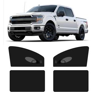 XL Truck Car Window Screen Shades for Large SUV Pickup 4 Pcs Car Bug Mosquito Net Camping Protector Elastic Mesh Netting Front Rear Window (for Pickup Truck)