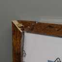 Wood 24x24 Picture Frame with 20x20 Mat Deep Brown, Display 20x20 with Mat or 24x24 without Mat, Wood 24 by 24 Photo Frame, 24 x 24 Frame for Wall Hanging Display, Deep Brown