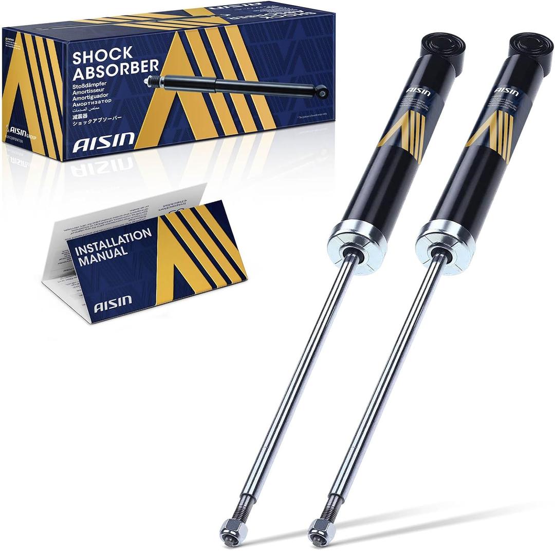 AISIN AFTERMARKET SABVG-00065 Set of 2 Rear Suspension Shock Absorber - Compatible with Volkswagen Jetta 2005-2018, Passat 2006-2010 2012-2022, Golf 2010-2014, CC 2009-2017, Audi A3 2006-2013
