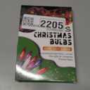 Ruisita 120 Count Mini Christmas 2.5 Volt Replacement Light Bulbs with Base, 170 Ma, 0.42 Watt for Christmas Trees Decorative Light (Clear and Green)