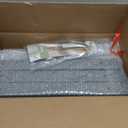 Shower Foot Rest 15in, HDPE Waterproof Shower Stool for Inside Shower, Corner Shower Stool for Shaving Legs with Storage Shelf for Small Space, Shower Step Stool, Plastic Corner Shower Bench, Grey