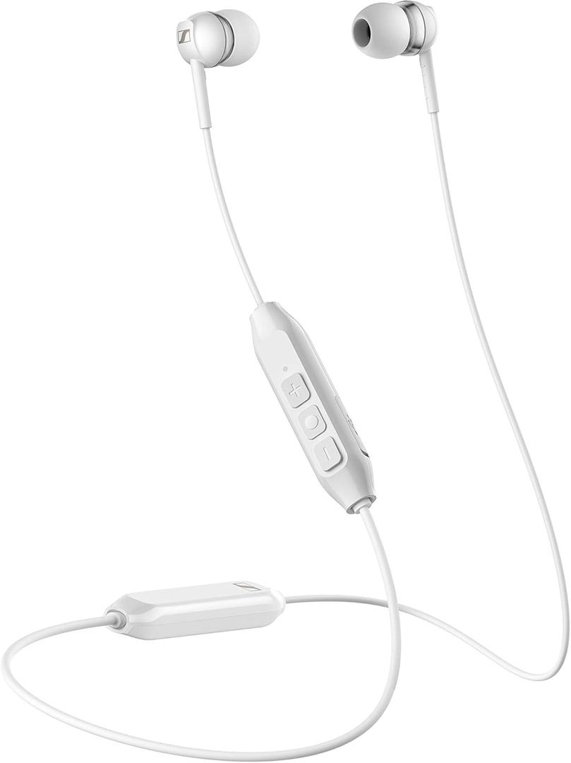Sennheiser CX 150BT Bluetooth 5.0 Wireless Headphone - 10-hour Battery Life, USB-C Fast Charging, Two Device Connectivity - White (CX 150BT White)