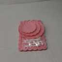 RAUVOLFIA 5 Pcs Dessert Stand Set, 2X Small 3 Tiers White Plastic Cupcake Stand Holder & 3X Rectangle Party Serving Trays/ Platters for Wedding Birthday Baby Shower Tea Party Buffet (Pink)