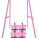 Swing Stand for Kids,Baby Swing Frame, Toddler A-Frame Metal Swing Set for Backyard, Outdoor Indoor use, Fits for Most of The Toddlers Swings (Pink)