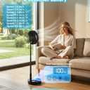 Portable Standing Oscillating Rechargeable Fan - 8" 8000mah Battery Operated USB Fans for Bedroom Quiet Remote Folding Pedestal Floor Ventilador Foldable Table Desk Room Office Camping Cruise Travel