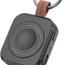 for Samsung Galaxy Watch Charger,1200mAh Portable Charger for Samsung Galaxy Watch 8/8 Classic/7/Ultra/6/6 Classic/5/5 Pro/4/3,Active 2/1 (Black)