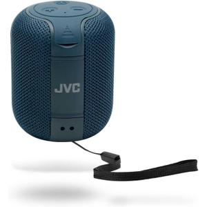 JVC Portable Gumy Wireless Speaker with Surround Sound, Bluetooth 5.3, Lightweight, TWS Capability, USB-C, up to 15-Hour Battery Life - SPSG1BTA (Blue)