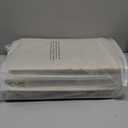 Large Fabric Storage Baskets | 50L Storage Bins, Decorative Linen Closet Baskets with Handles for Organizing, Shelf, Toys, Clothes, Home, Office, Nursery, 17x12x15Inches (Beige&White)