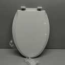 Huttdmel Potty Training Seat Built-in Toilet Seat, Elongated Toilet Seat 16.5inch with Baby Seat 2 in 1 Soft Close Quiet No Slapping, Magnetic Absorption, Easy Installation for Bottom Fixing Toilet