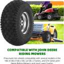 AR-PRO (2 Pack) 15x6.00-6 Front Tire and Wheel Assembly, 15x6-6 Lawn Mower Tire with 3" Centered Hub & 3/4" Bushing, 4-Ply Pneumatic