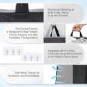 Hanging Laundry Hamper Bag, Extra Large Storage Space (30"x21"x4"), with 6 Hooks, Suitable for Dirty Clothes Storage, Wall Mounted and Door Mounted Laundry Basket