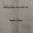 Dog Door for Sliding Glass Door, Adjustable Height 75 3/5" to 80", Aluminum Frame Sliding Door Dog Door Insert, Suitable for Large Dogs Up to 75 lbs(Large,White)
