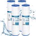 PELLUCID Filtro de piscina compatible con Hayward CX880XRE, Pleatco PA106-PAK4, Unicel C-7488, Filbur FC-1226, FC-6430, filtros fciles de instalar y limpiar con sistema de filtracin avanzado para