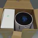 [Built-in Apps & 2026 Upgraded] Mini Projector with WiFi 6 and Bluetooth 5.4 Support 4K 1080P Auto Keystone 180 Rotatable Projector Portable Compatibile with HDMI/TV Stick/Memory Stick/Laptop, White