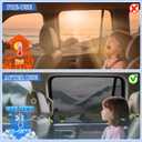 ZATOOTO Car Window Shades Accord 2018-2023 for Rear Window 2Pack car Shades for Back Windows Baby & Pet | Blocks 99% UV Rays & Heat | Breathable Mesh for Privacy & Bug Protection | Camping & Travel