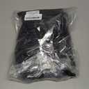 Smiry Rectangle Picnic Table Cloth, Waterproof Elastic Fitted Tablecloths for 8 Foot Tables, Washable Polyester Table Cover for Camping, Indoor and Outdoor (Black, 36"x96")