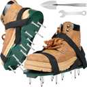 Miuwauer Lawn Aerator Shoes (Classic Version (Durable PP Sole), Green-Black)