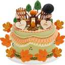 27 Pcs Adirondack Miniature Chair Cake Topper Autumn Wedding Cake Topper Mr and Mrs Topper Fall Theme Decorations for Engagement Camping Wedding Anniversary Birthday Couple Party Supplies