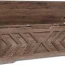 55.1 Storage Bench, Extra Large Entryway Bench with Storage,Storage Chest with 2 Safety Hinges,Blanket Storage,Shoe Storage Chest for Bedroom,Living Room,Easy Assembly. (Greige)