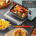 Nuwave Bravo Pro Smart Air Fryer Toaster Oven Combo, Airfryer Convection Oven Countertop, 10-in-1 Functions with Quicker & Even Crisp Technology, 1800W, 50-450F, PFAS-Free, 21QT, Mint
